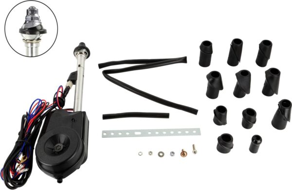 ACV Electrische telescoop antenne AM/FM voor spatscherm - Chroom - Afbeelding 1