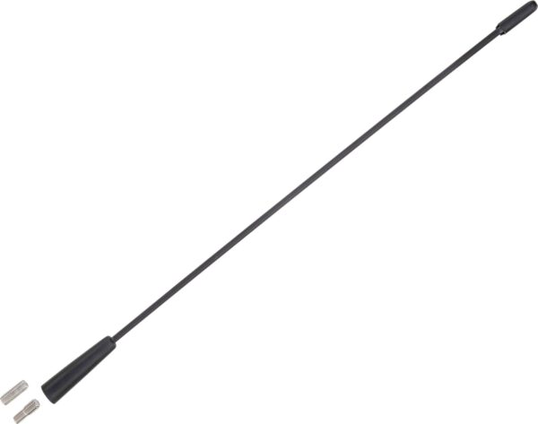 Antenne spriet  AM/FM 36cm fibre glas, met M5 en M6 verloopjes - Afbeelding 1