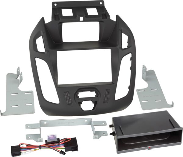 2-DIN Paneel Inbay® Ford Transit Connect / Tourneo Connect 2013-2019 Kleur: Zwart - Afbeelding 1