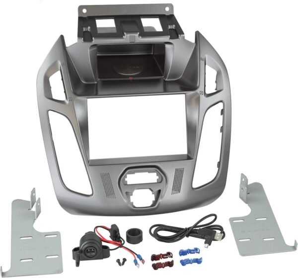 2-DIN Radio Paneel INBAY®Ford Transit Connect (PJ12) / Tourneo Connect (PJ12)  2013-2018 Phoenix Zil - Afbeelding 1