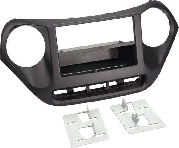 2-DIN Paneel Inbay® Hyundai i10 2013-2019 Kleur: Zwart - Afbeelding 1