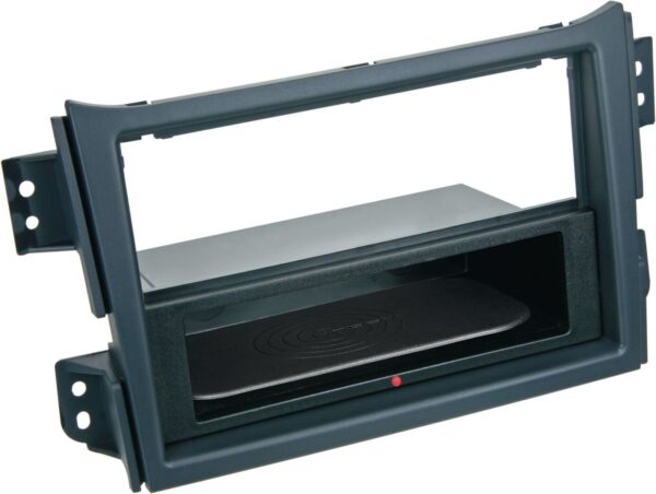 2-DIN Paneel Inbay® Suzuki Splash / Opel Agila 2008-2014 Kleur: Zwart - Afbeelding 1
