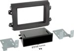 2-DIN Paneel  met opbergvak  Fiat Ducato - Citroen - Opel Kleur Zwart (ACV Premiumkwaliteit)