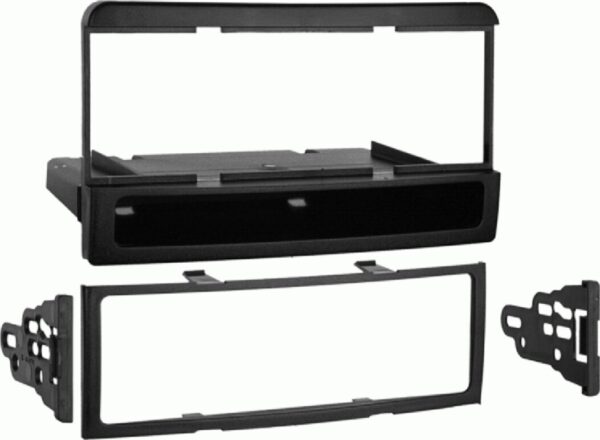 1-DIN radiopaneel met opbergvak Ford/Mazda/Mercury zwart (METRA) - Afbeelding 1