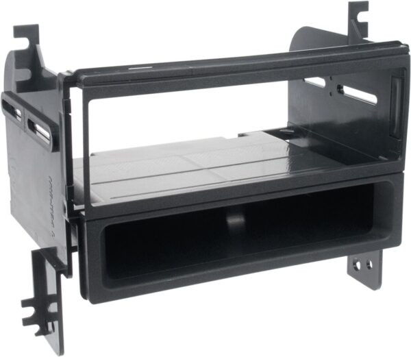 1-DIN Paneel met aflegbakje. Hyundai Tucson 2005-2010 Kleur: Zwart - Afbeelding 1