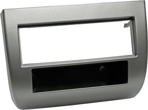 1-DIN Paneel met aflegbakje. Lancia Ypsilon (843) 2003-2011 Kleur: Antraciet - Afbeelding 1