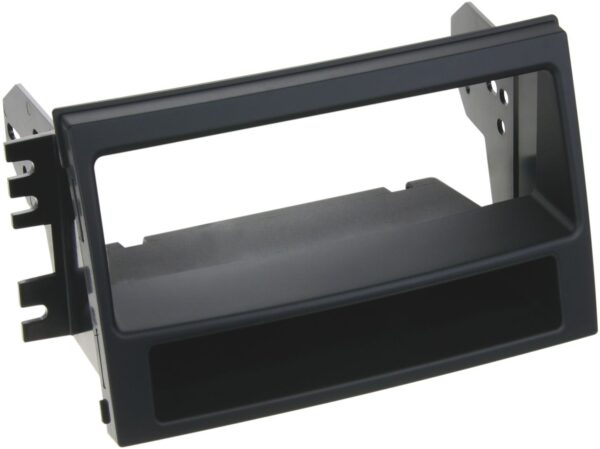 1-DIN Paneel met aflegbakje. Kia Soul (AM) 2009-2011 Kleur: Zwart (METRA) - Afbeelding 1
