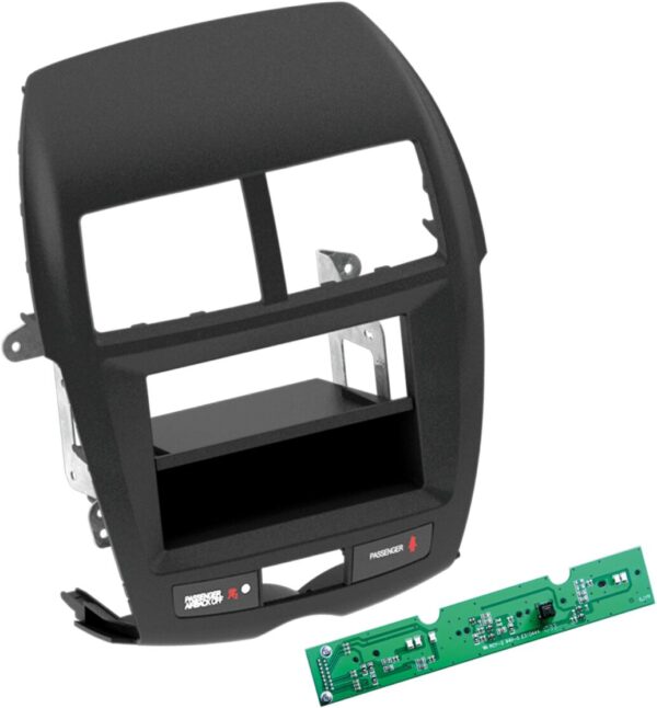 2-DIN Paneel Mitsubishi ASX (GA0)  06/2010-2014 Kleur: Zwart - Afbeelding 1