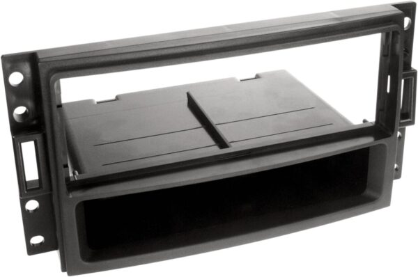 1-DIN Paneel met aflegbakje. Chevrolet Corvette / Uplander - Hummer H3 Kleur: Zwart - Afbeelding 1