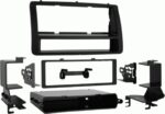 1-DIN radiopaneel met opbergvak Toyota Corolla 2002-2007 zwart (METRA)