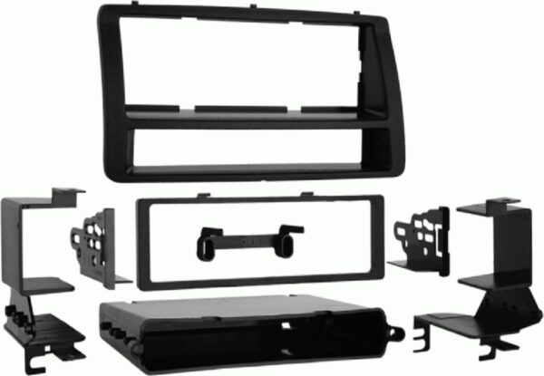1-DIN radiopaneel met opbergvak Toyota Corolla 2002-2007 zwart (METRA) - Afbeelding 1
