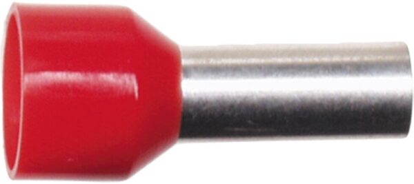 Adereindhuls rood 10.0 mm² (100 stuks) - Afbeelding 1