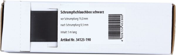 Krimpkous Zwart Ø 19.0 mm Ø 9.5 mm Lengte 5 meter - Afbeelding 1