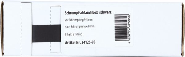Krimpkous Zwart Ø 9.5 mm Ø 4.8 mm Lengte 8 meter - Afbeelding 1