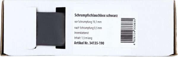 Krimpkous Zwart Ø 19.1 mm / Lengte 1.5 meter - Afbeelding 1