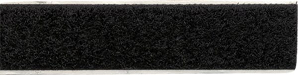 Klittenband Breedte 20 mm / Lengte 25 meter Zwart - zachte zijde - Afbeelding 1