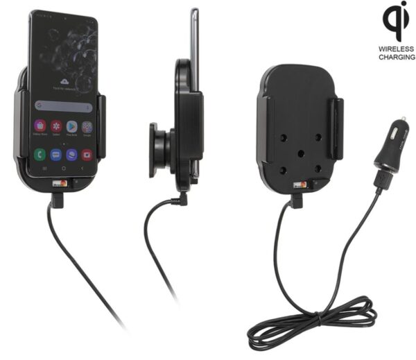 Samsung Galaxy S20 Qi Wireless Actieve houder met 12V USB plug - Afbeelding 1