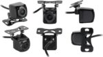 Mini achteruitrij camera universeel zwart NTSC met beeldlijnen,spiegelfunctie en nachtzichtfunctie - Afbeelding 2