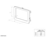 2-DIN Paneel met aflegvak Chevrolet Trax 2013-2017 zwart - Afbeelding 2