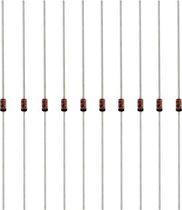 Sperrdiode BAT43  30V/0,2A/DO-35 10 Stuks - Afbeelding 1