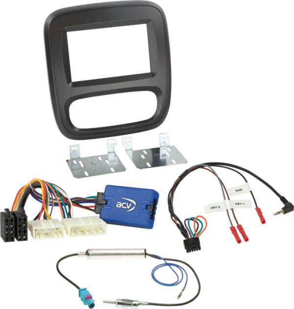 2-DIN kit Fiat/Nissan/Opel/Renault handmatige klimaatregeling - Afbeelding 1