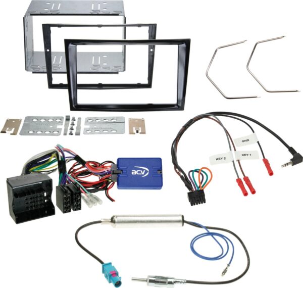 2-DIN Kit Opel Corsa D piano-black - Afbeelding 1