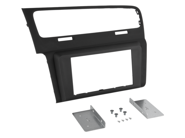 2-DIN Paneel Volkswagen Golf 7 11/2012 - 5/2020 Kleur: mat zwart - Afbeelding 1