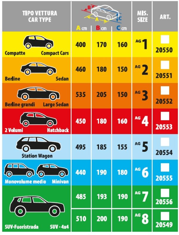 Hagelbeschermhoes Auto XL 190x193x485cm - Afbeelding 2