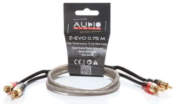 AUDIO SYSTEM HIGH-PERFORMANCE RCA-KABEL750mm cinch-kabel - Afbeelding 1