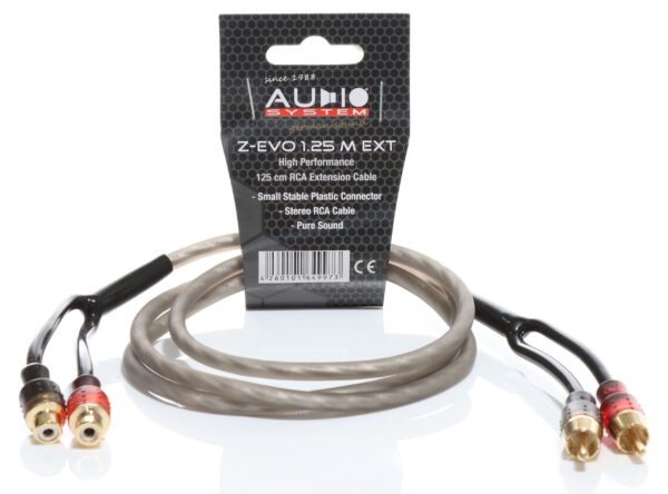 AUDIO SYSTEM HIGH-PERFORMANCE RCA-KABEL 1250mm OFC cinch-kabelverlenging - Afbeelding 1