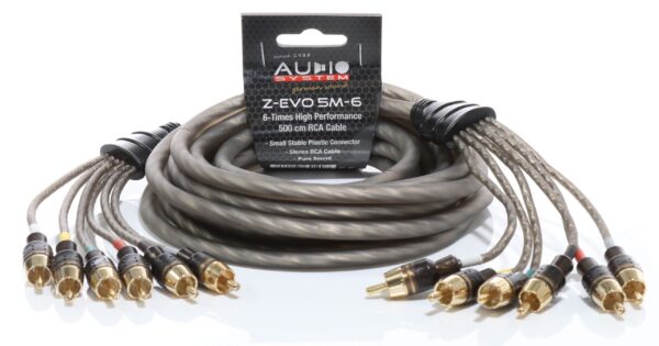 AUDIO SYSTEM HIGH-PERFORMANCE RCA-KABEL 5000mm 6-voudig OFC cinch-kabel - Afbeelding 1