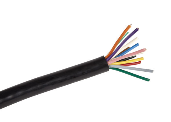 Meer aderige kabel 13x 1.0mm2 25mtr rol, buitenhuls zwart - Afbeelding 1