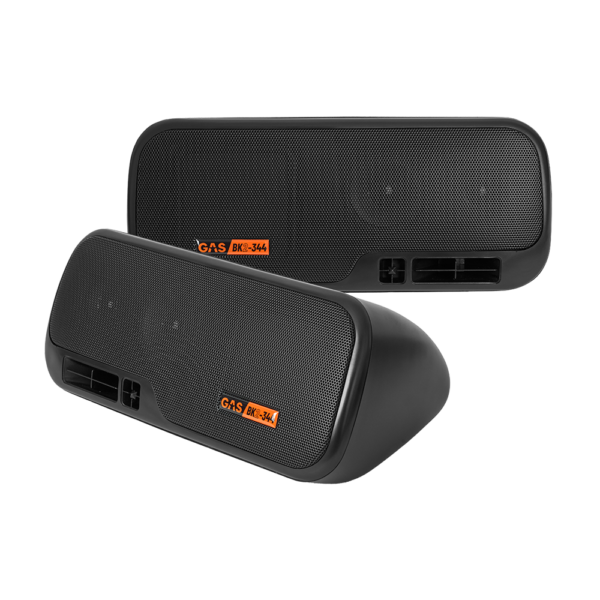 GAS MAD BK2-344 3-way box speaker - black, opbouwspeaker - Afbeelding 1