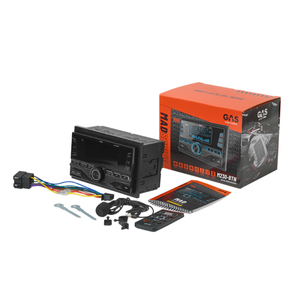 GAS MAD M230BTN 2-DIN, BT, USB, AUX, DSP - Afbeelding 2