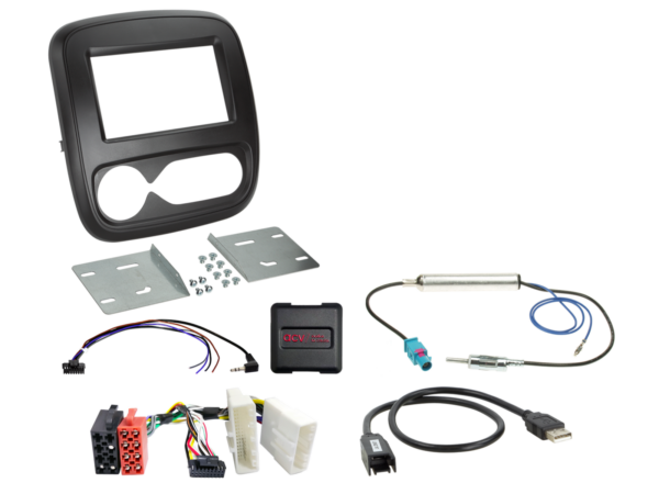 2-DIN kit Fiat/Nissan/Opel/Renault klimaatregelaar - Afbeelding 1